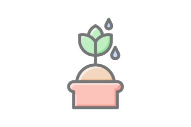 Temel Yerleştirme Suyu Vektörü Muhteşem Doldurma Simgesi