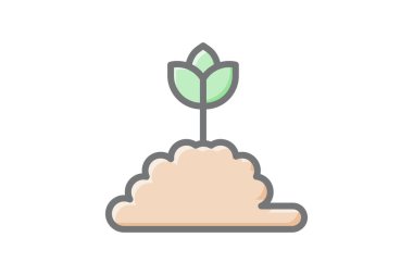 İlham verici Bitki Tohum Vektörü Muhteşem Doldurma Simgesi