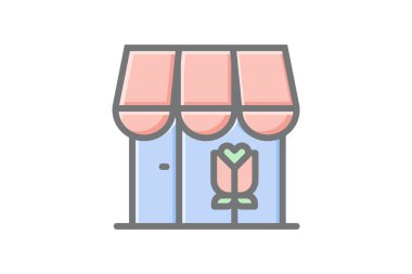 Gelişmekte olan Shed Vektörü Muhteşem Doldurma Simgesi