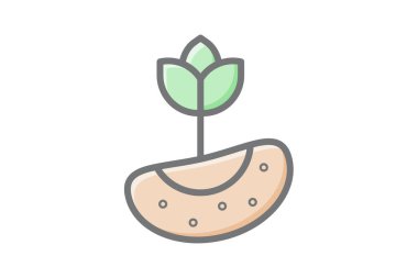 Taze Yaprak, Yaprak, Bitki Vektörü Muhteşem Doldur Simgesi