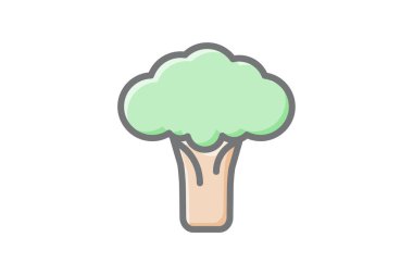 Besleyici Brokoli Vektörü Muhteşem Doldur Simgesi