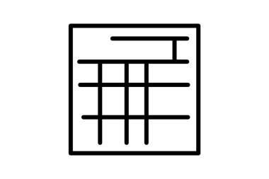 harita, şehir haritası, satır biçimi vektör simgesi tamamen düzenlenebilir