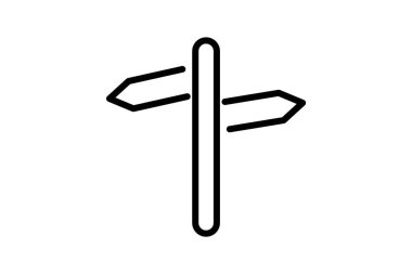 Kentsel Peyzaj Vektör Satır Simgesi Keşfediliyor