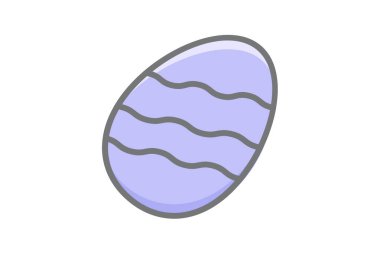 Dalgalı Yumurta, Paskalya, Yumurta Vektörü Muhteşem Simge