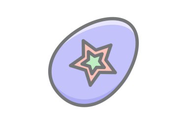 Yıldız Yumurtası, Paskalya, Yumurta Vektörü Muhteşem Simge