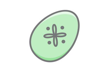 Süslü Paskalya Yumurtası, Paskalya Vektörü Muhteşem Simge