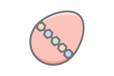 Taş Taşlı Paskalya Yumurtası, Taş Taşı Vektörü Muhteşem Simgesi