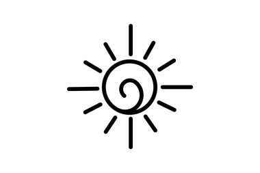 Gün ışığı, Paskalya Vektör Satırı Simgesi