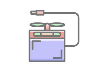 Harici Disk, Depolama, Yedekleme Vektörü Muhteşem Simgesi