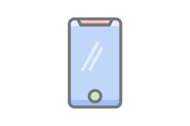 Cep telefonu, akıllı telefon, cep telefonu vektörü muhteşem simge