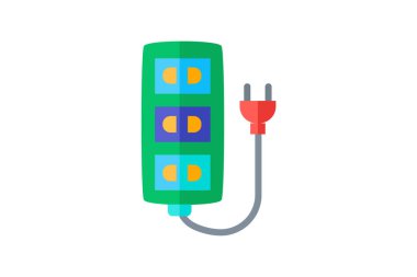 Güç Arzı, Voltaj, Geçerli Vektör Düz Simgesi