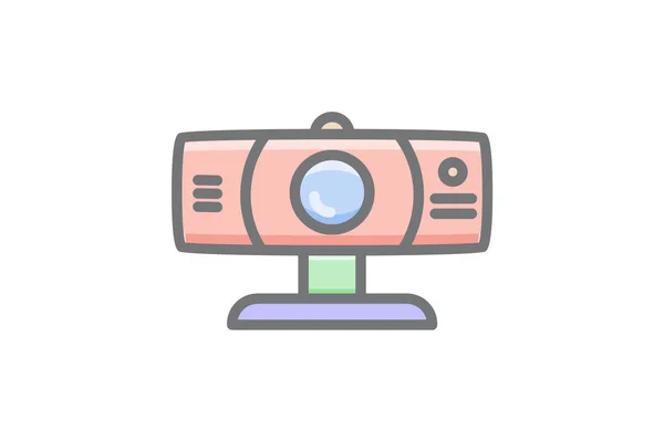 Projector Presentation Display Vector Awesome Icon — Stock Vector