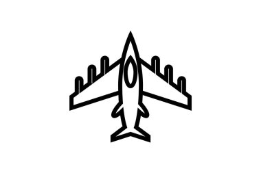 Uçak, Hava Seyahati, Uçuş Vektör Hattı Simgesi