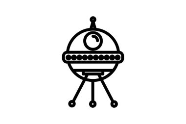 Uzay gemisi, Uzay Aracı Vektör Satır Simgesi