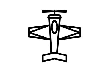 Uçak, Seyahat, Hava Seyahat Vektör Hattı Simgesi