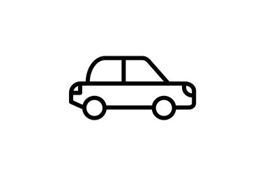 Otomobil, Araba, Otomatik Vektör Satır Simgesi