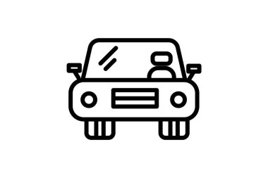 Arabadaki Adam, Sürücü, Dönüş Vektörü Satırı Simgesi