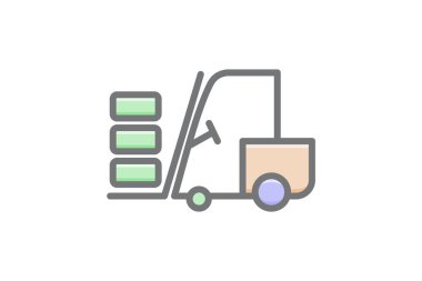 Araç, Lojistik, Teslimat Vektörü Muhteşem Doldurma Simgesi Yükleniyor