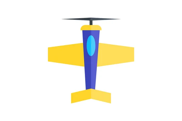 Plane Travel Air Travel Vector Flat Icon — Stock Vector