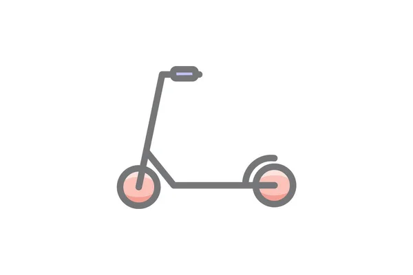Kick Scooter Scooter Mobility Vector Awesome Fill Icon — Stock Vector