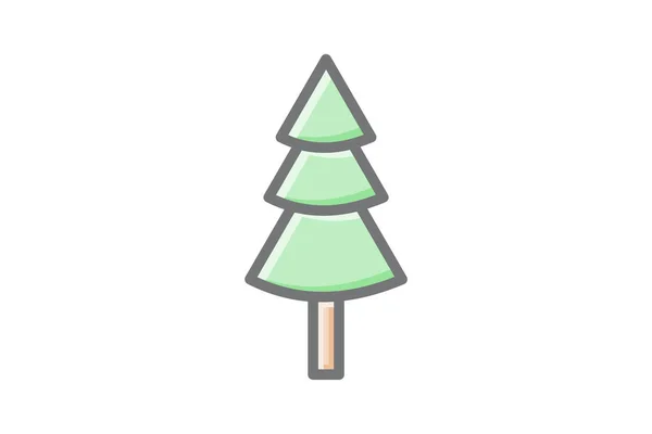 Une Icône Noël Inspirée Des Bois — Image vectorielle