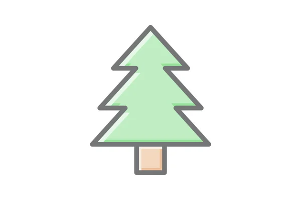 Snowy Forest Enchantment Icon — Stockový vektor