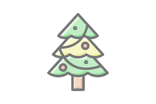 Ikona Vánoční Třpytivé Nádhery — Stockový vektor