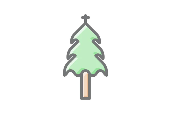 Hållbar God Jul Ikon — Stock vektor