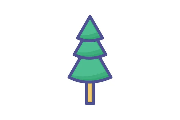 Woodland Inspired Christmas Icon — Stockový vektor