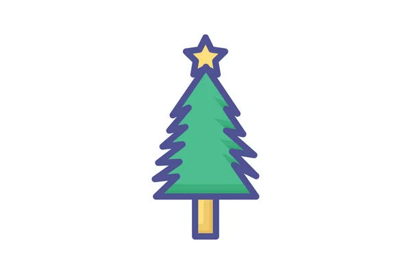 Regal Glow Christmas Icon — Stockový vektor