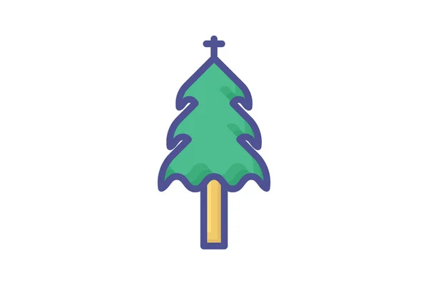 Hållbar God Jul Ikon — Stock vektor