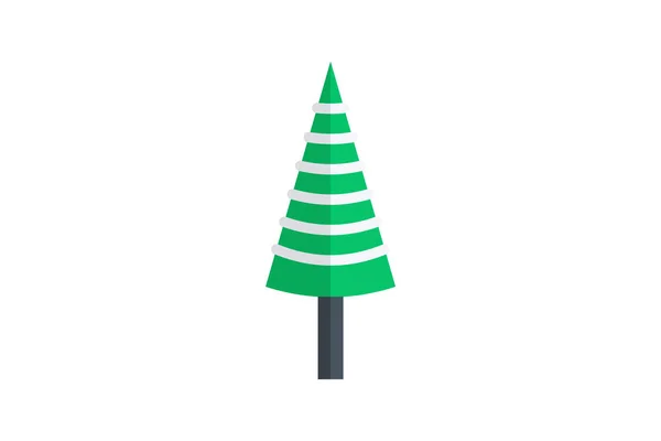 Sleek Simple Christmas Tree Icon — Stock Vector