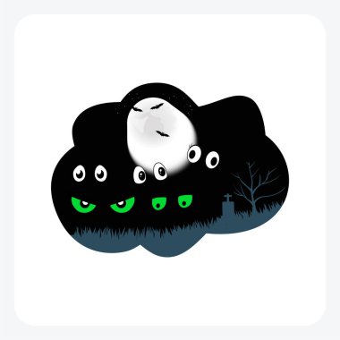 Karanlık ikondan süzülen korkunç gözler.