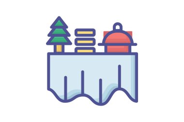 Göksel Tatil Amblemleri Taslak Simgesi Dolduruldu