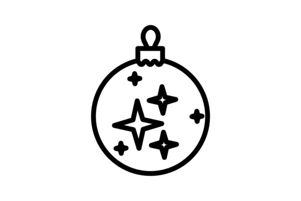 Різдвяний Орнамент Зіркою Всередині — стоковий вектор