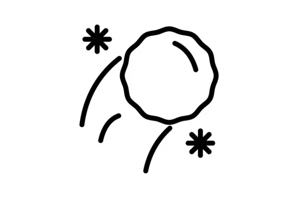 Eine Zeichnung Einer Person Mit Einer Blume Auf Dem Kopf — Stockvektor