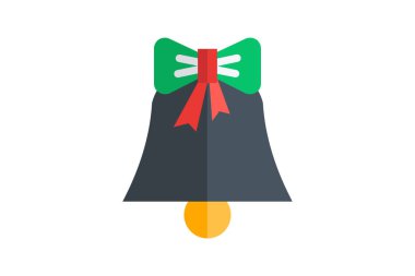 Şıngırdayan Noel Çanı Düz Simgesi