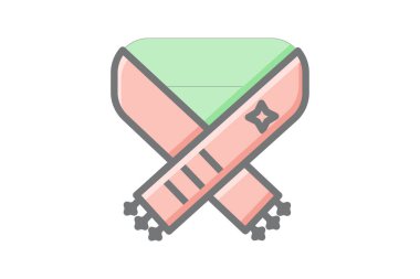 Büyüleyici Noel Atkısı Muhteşem Çizgi Simgesi