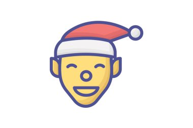 Kış Diyarı 'nın neşeli Claus' u Taslak Simgeyle Dolu