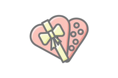 Bozuk Çikolata Kutusu Muhteşem Çizgi Simgesi