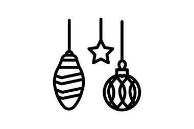 Büyüleyici Noel Dekorasyonu Satırı Simgesi