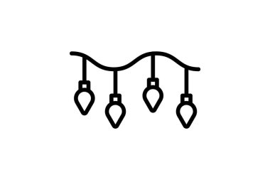 Bayramlık Noel Çizgisi Simgesi