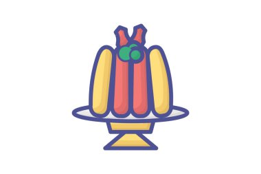 Keyifli Noel Jölesi Taslak Simgesi Doldurulmuş