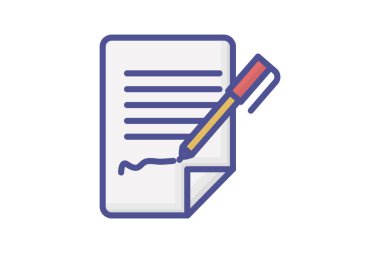 İş, tamamen düzenlenebilir vektör çizgisi simgesiyle buluşma