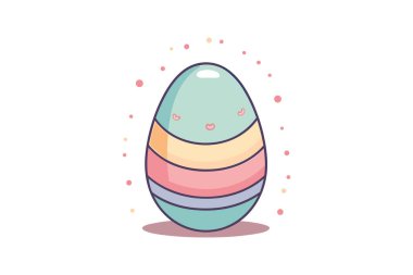 Mutlu yüzlü ve çiçekli paskalya yumurtaları