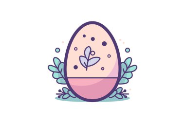 Çiçek süsleme ikonlu paskalya yumurtaları