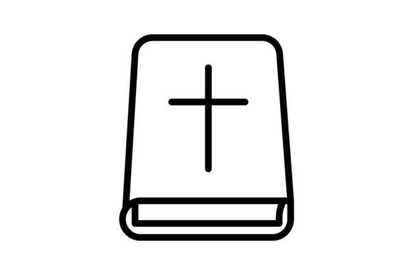 Διαχρονικό Εικονίδιο Γραμμής Βίβλου — Διανυσματικό Αρχείο