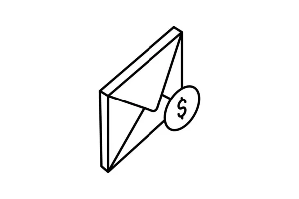 Xoyscript Chroniquesrécits Financiers Icône Isométrique — Image vectorielle