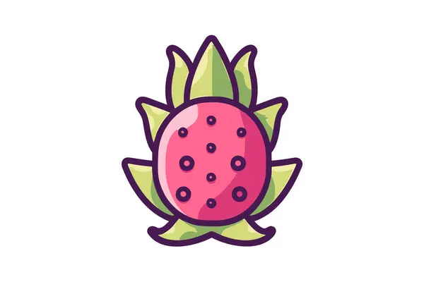 Wassermelonen Symbol Flacher Designstil — Stockvektor