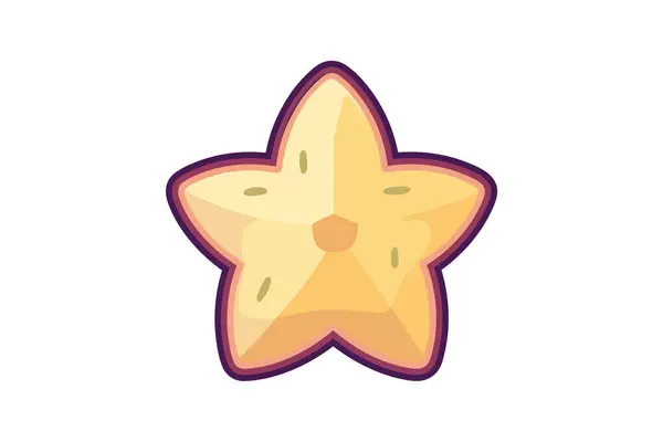 星によって隔離されたアイコンの設計 ベクトル イラスト グラフィックが付いている星 — ストックベクタ